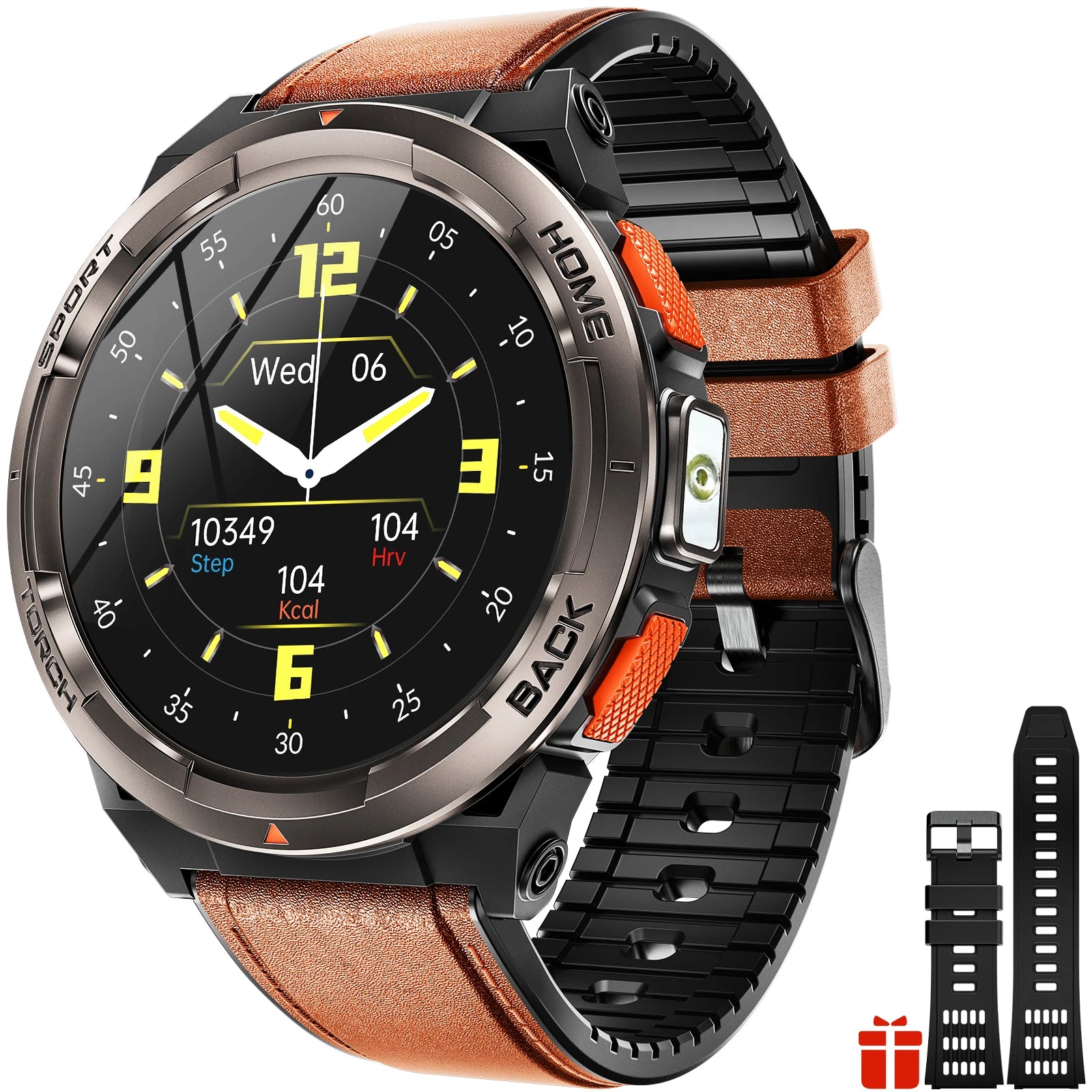 EIGIIS 1.45 Inch Smart Watch KE5 3ATM Waterproof Original Design Sports Watch With Compass And Altitude Barometer LED Flashlight KE5-NC United States S551f29f837a9493bbedca91ba92f081bk Red, White and Blue Products Store